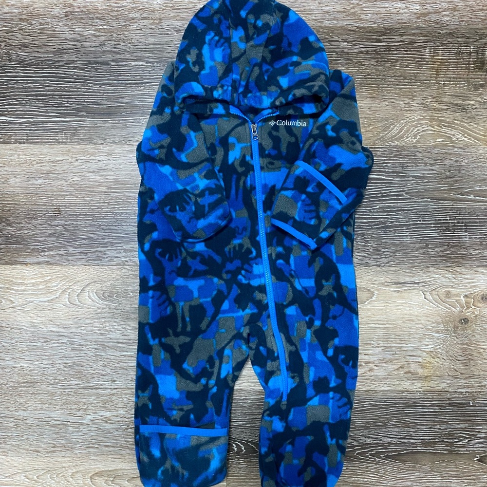 Toddler Boys Columbia Fleece Suit Size 6-12 Months